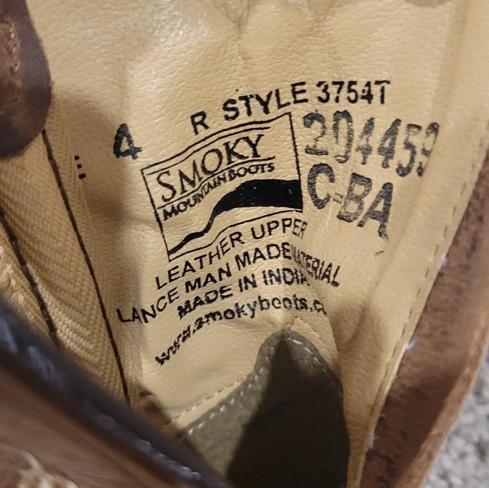 Smoky Hopalong Western Boots Size 4 Toddler